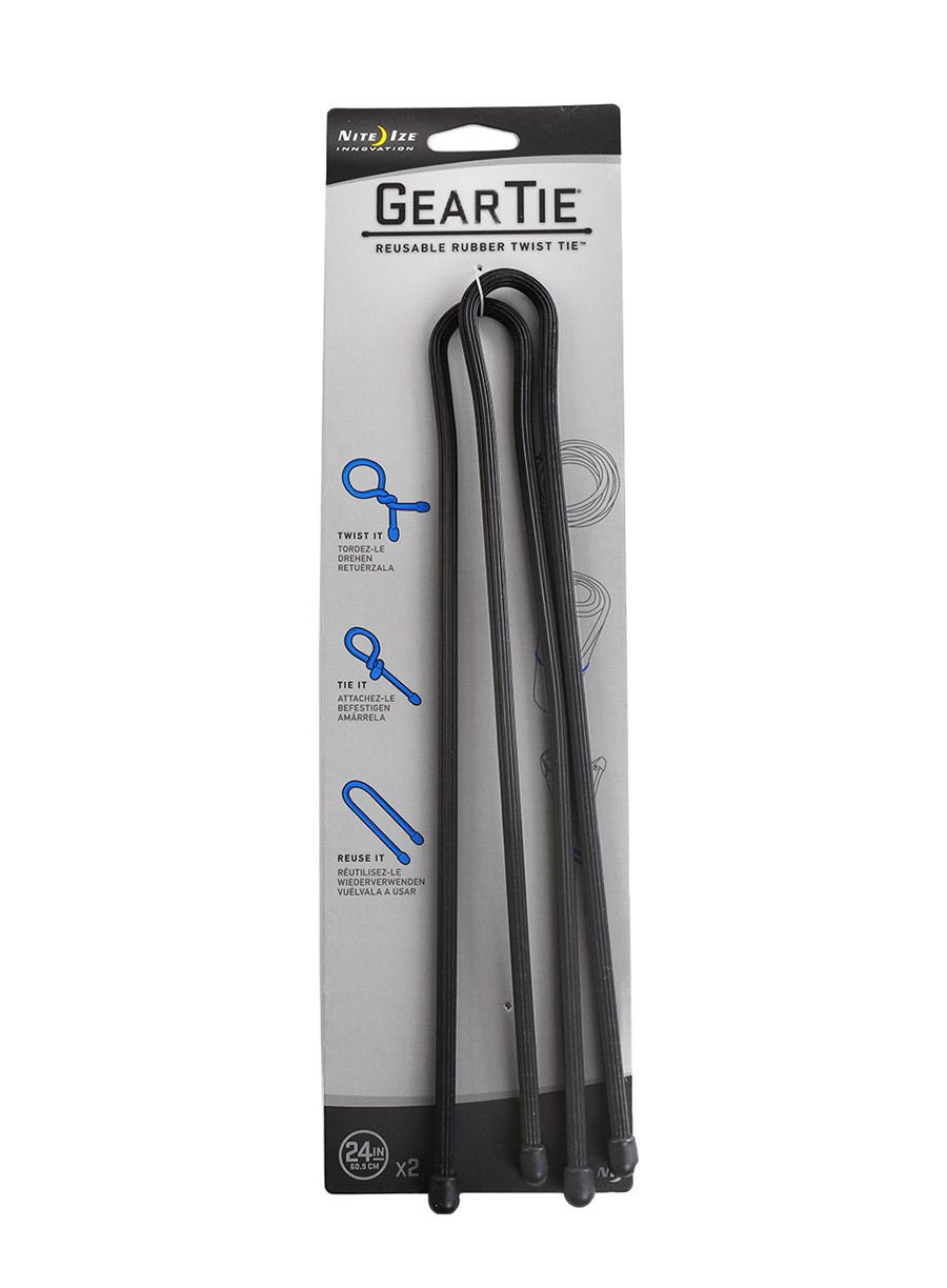 Remeni Nite Ize Gear Tie 24 - 2Pack - black