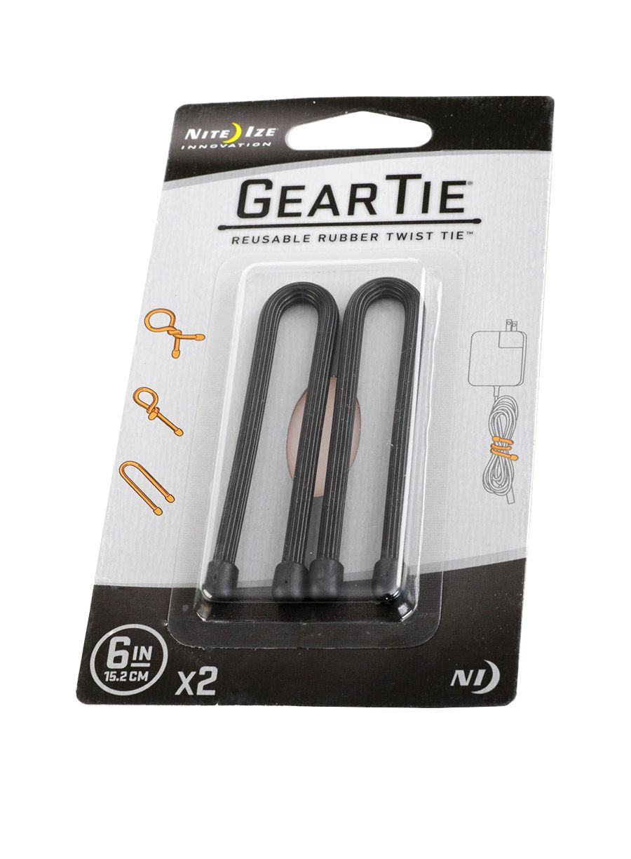 Remeni Nite Ize Gear Tie 6 - 2Pack - black