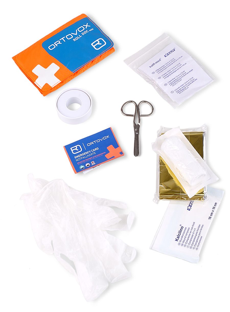 Pribor za prvu pomoć Ortovox First Aid Roll Doc Mini - shocking orange