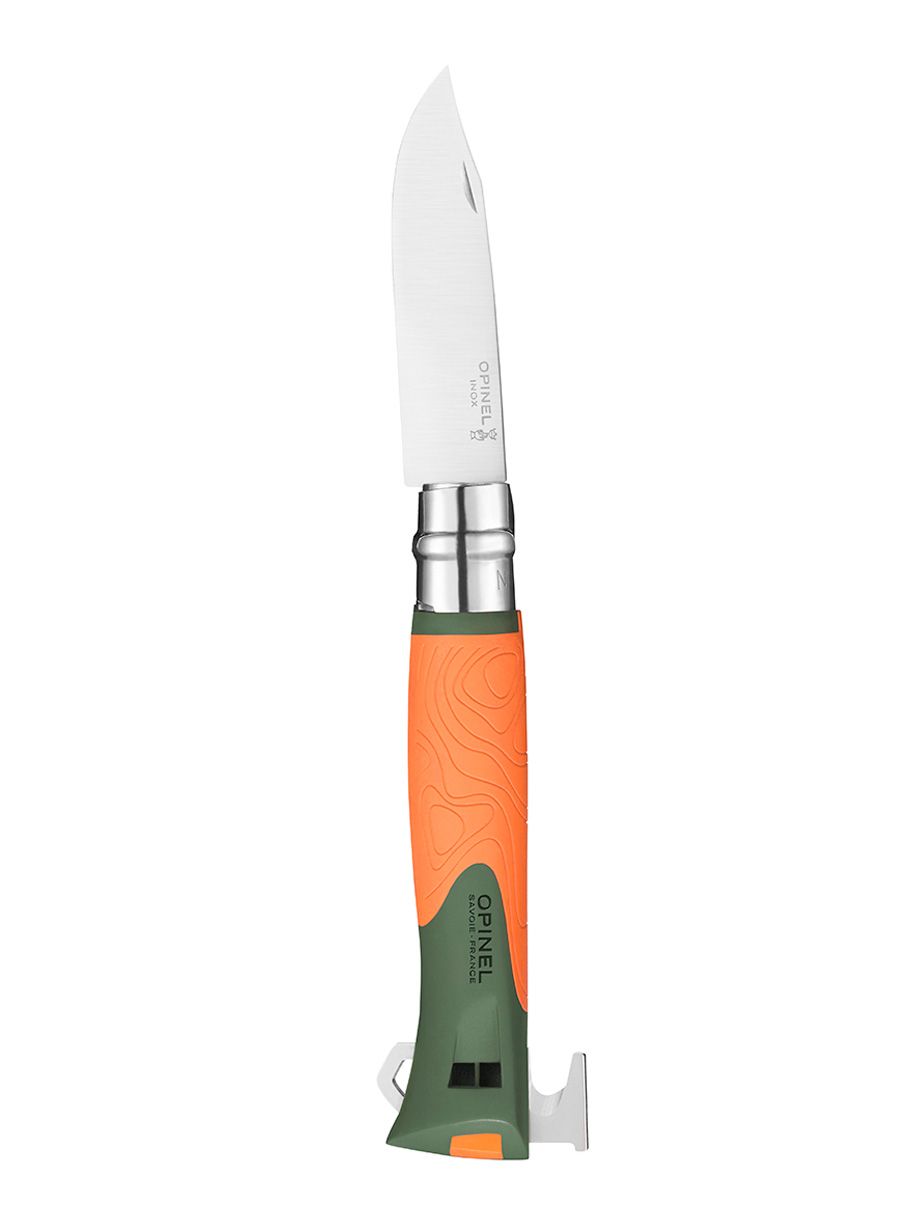 Putni nož Opinel No.12 Explore - khaki/orange