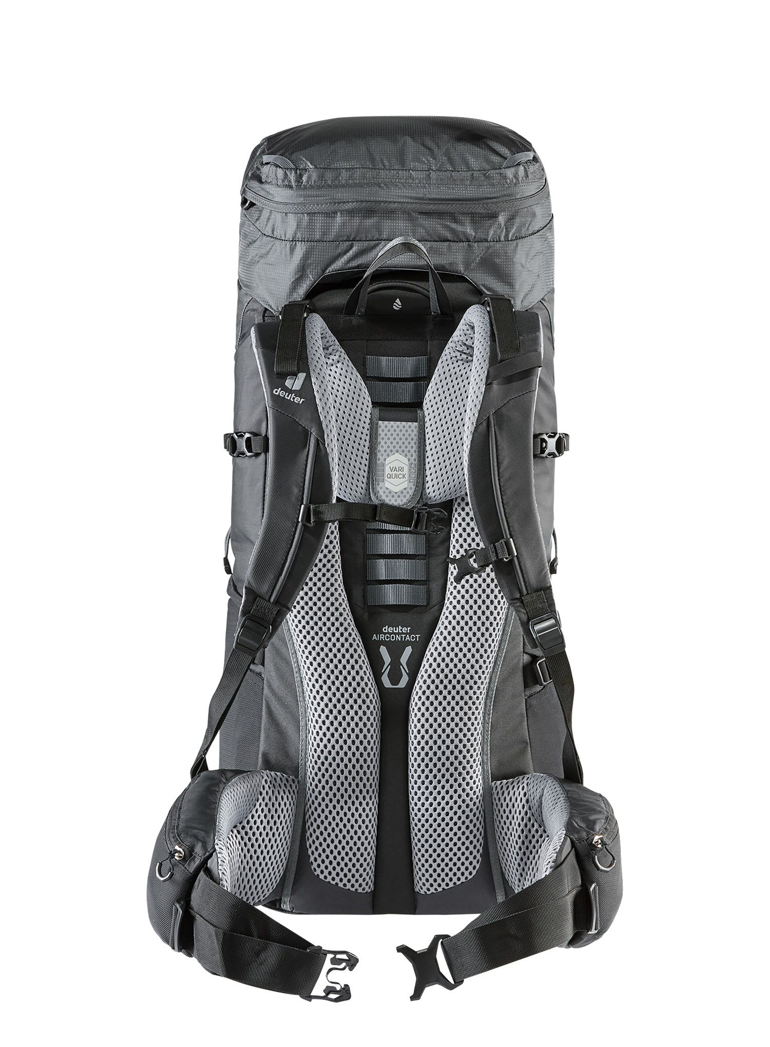 Trekking ruksak Deuter Aircontact Lite 50 + 10 - black/graphite