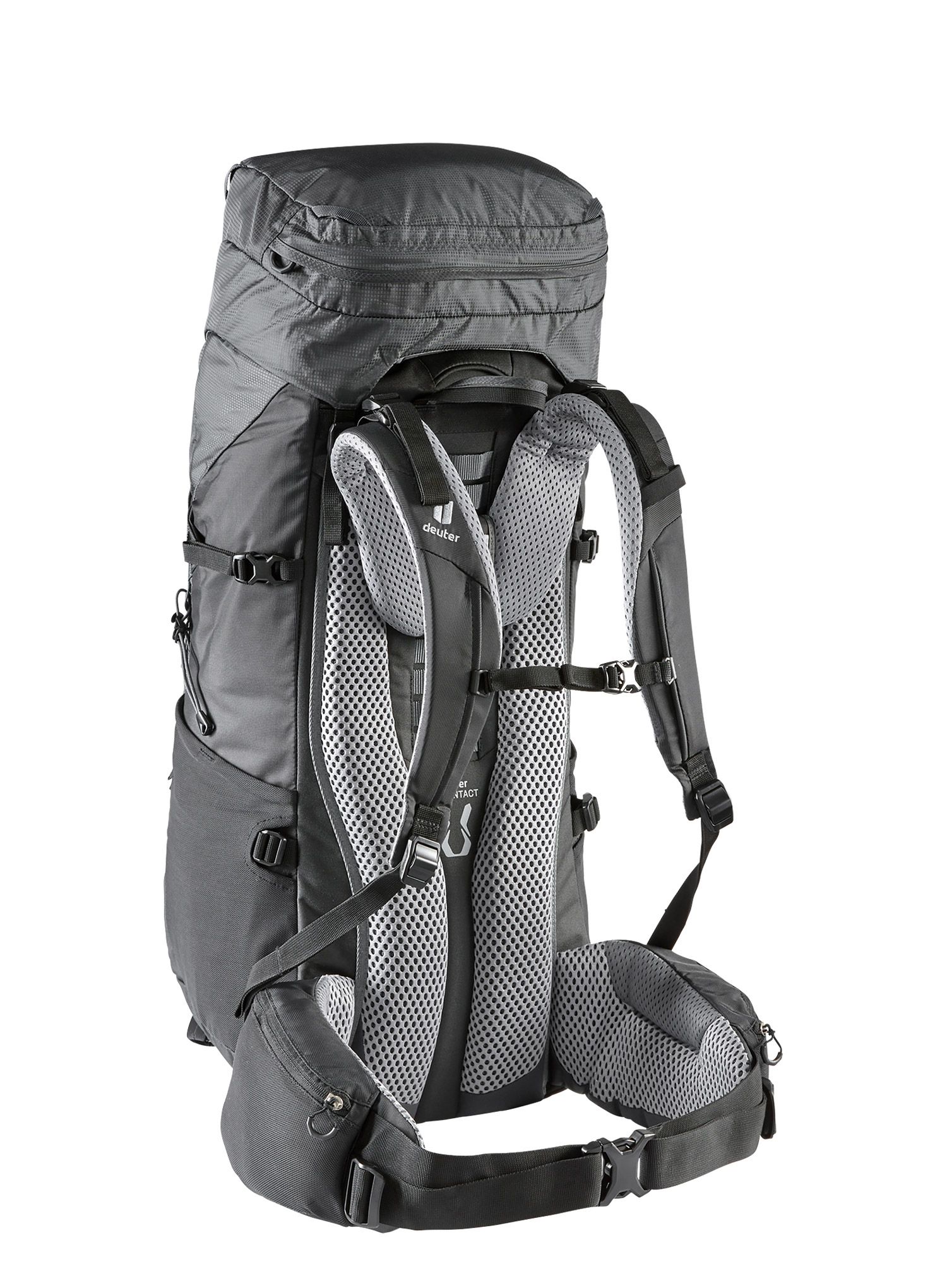 Trekking ruksak Deuter Aircontact Lite 50 + 10 - black/graphite