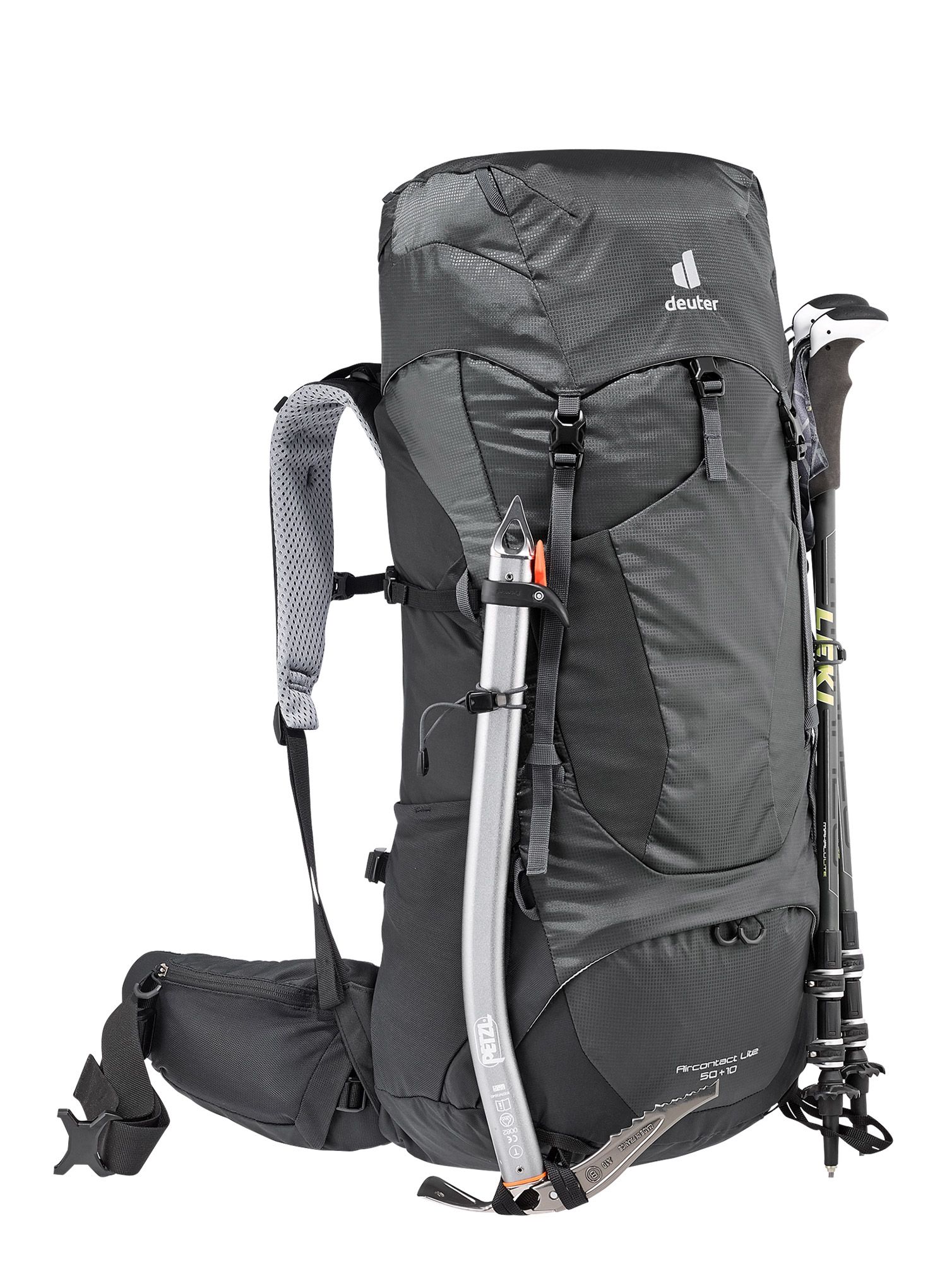 Trekking ruksak Deuter Aircontact Lite 50 + 10 - black/graphite