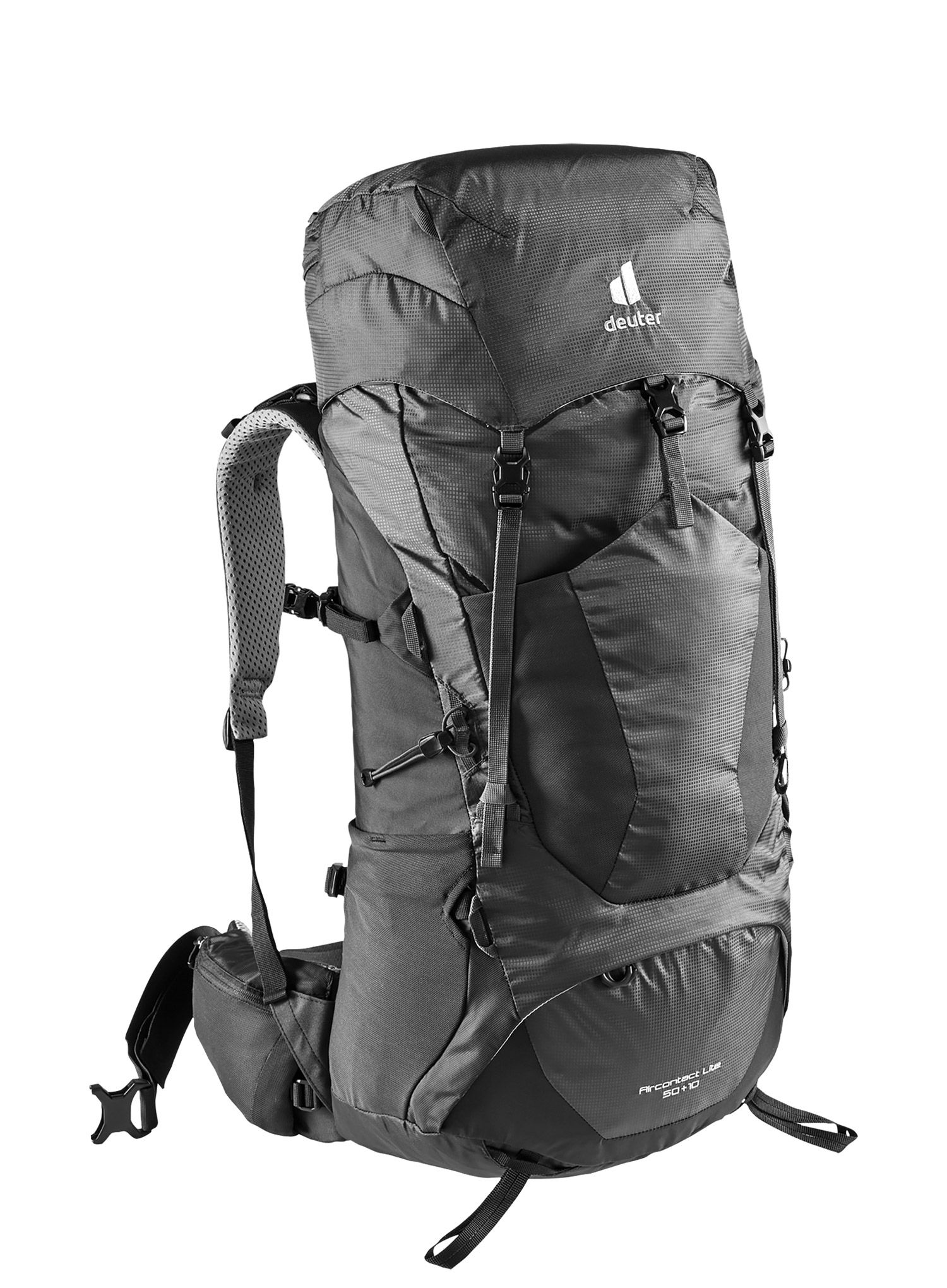 Trekking ruksak Deuter Aircontact Lite 50 + 10 - black/graphite