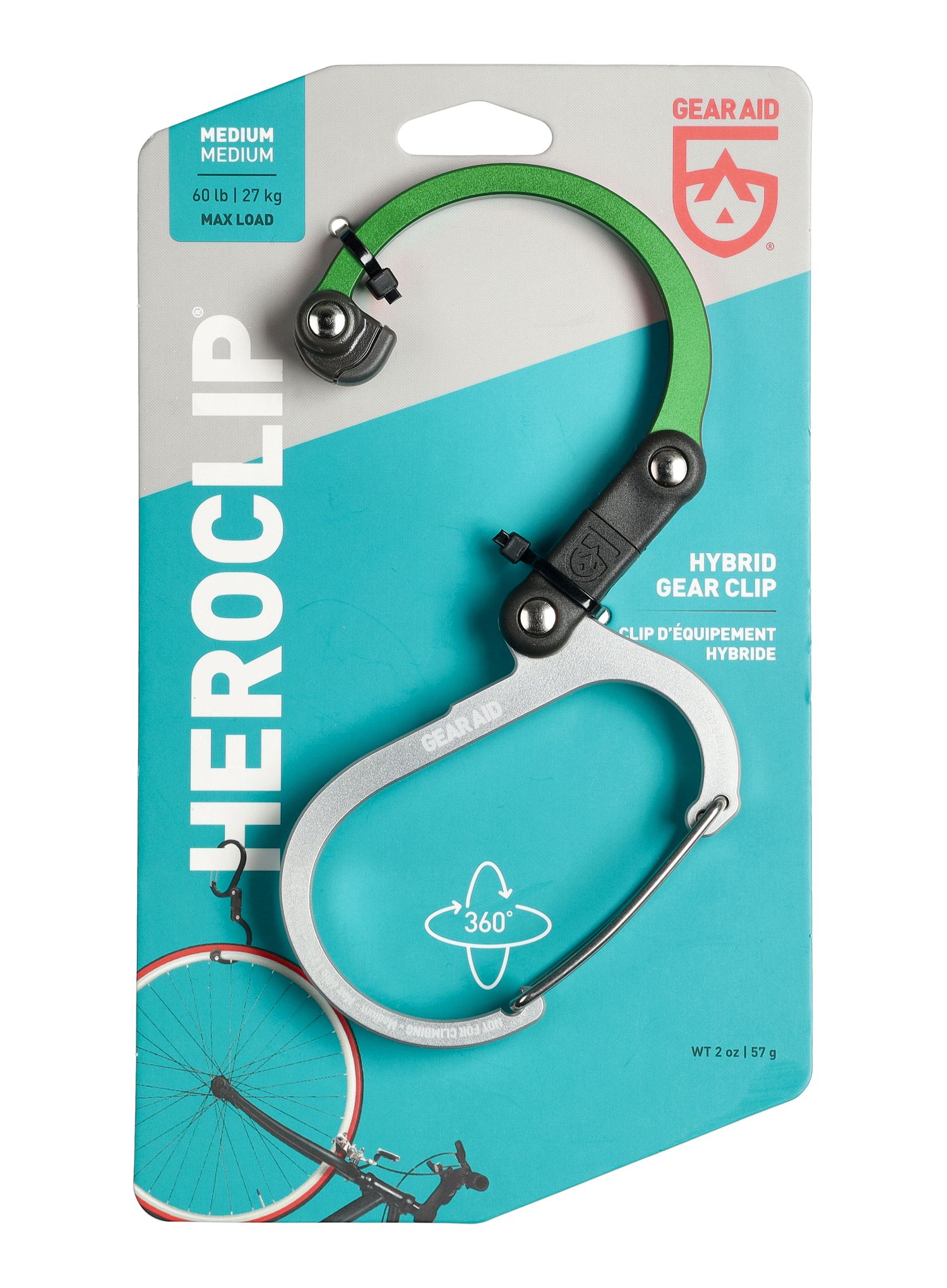 Držač Gear Aid Heroclip Medium - forest green