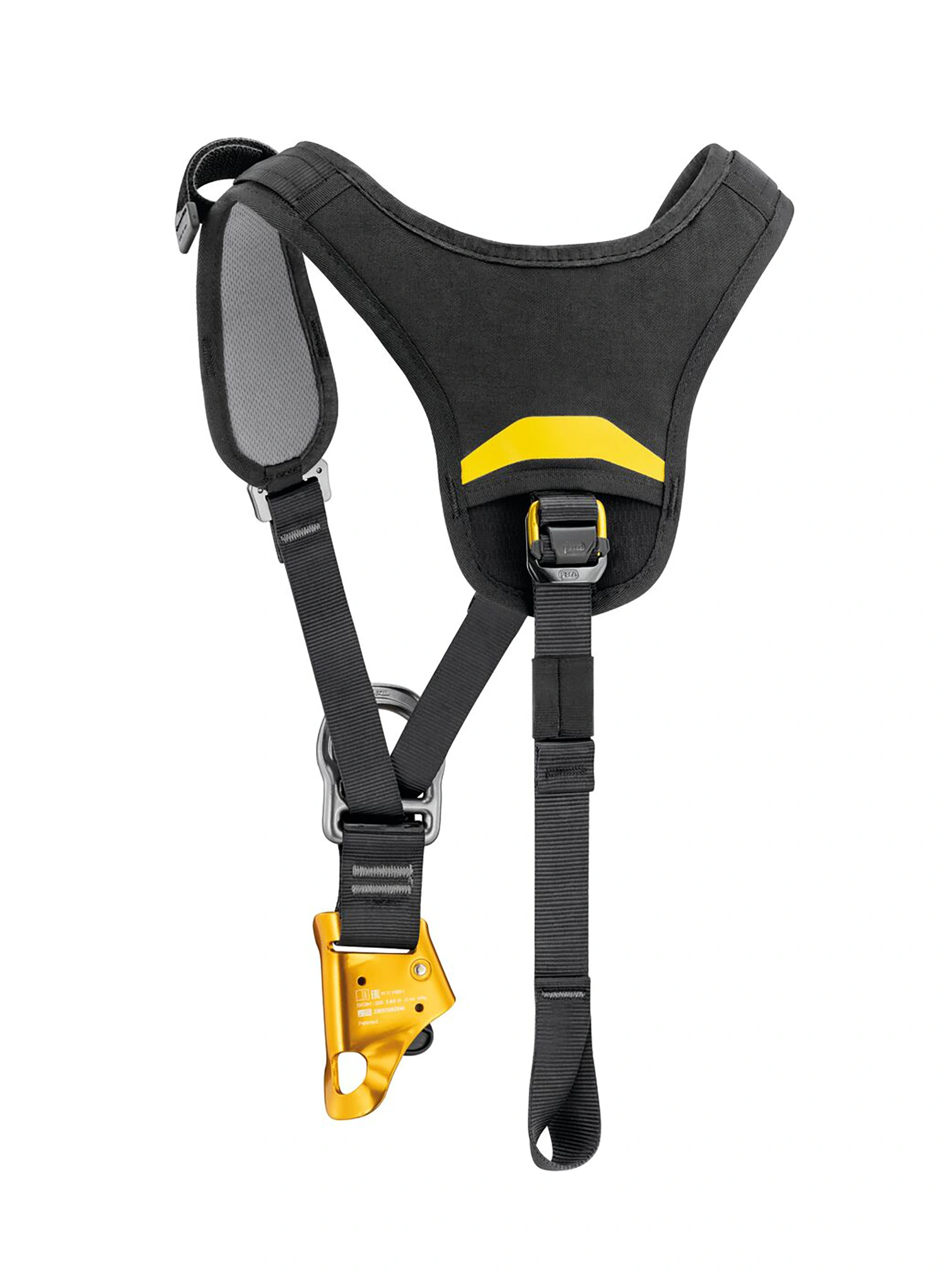 Prsni pojas Petzl Top Croll - black/yellow