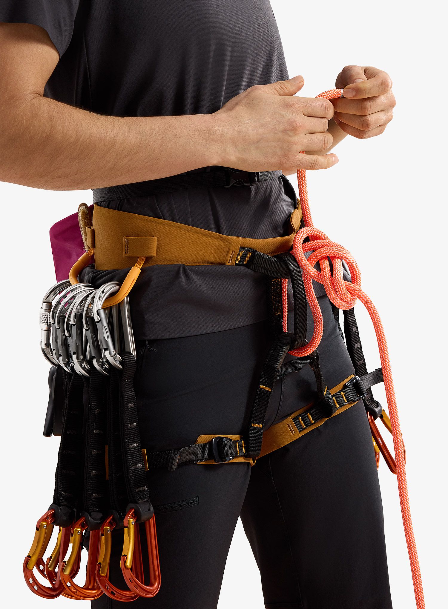Ženski penjački pojas Arcteryx AR-385a Harness - yukon/amaranthus/edziza