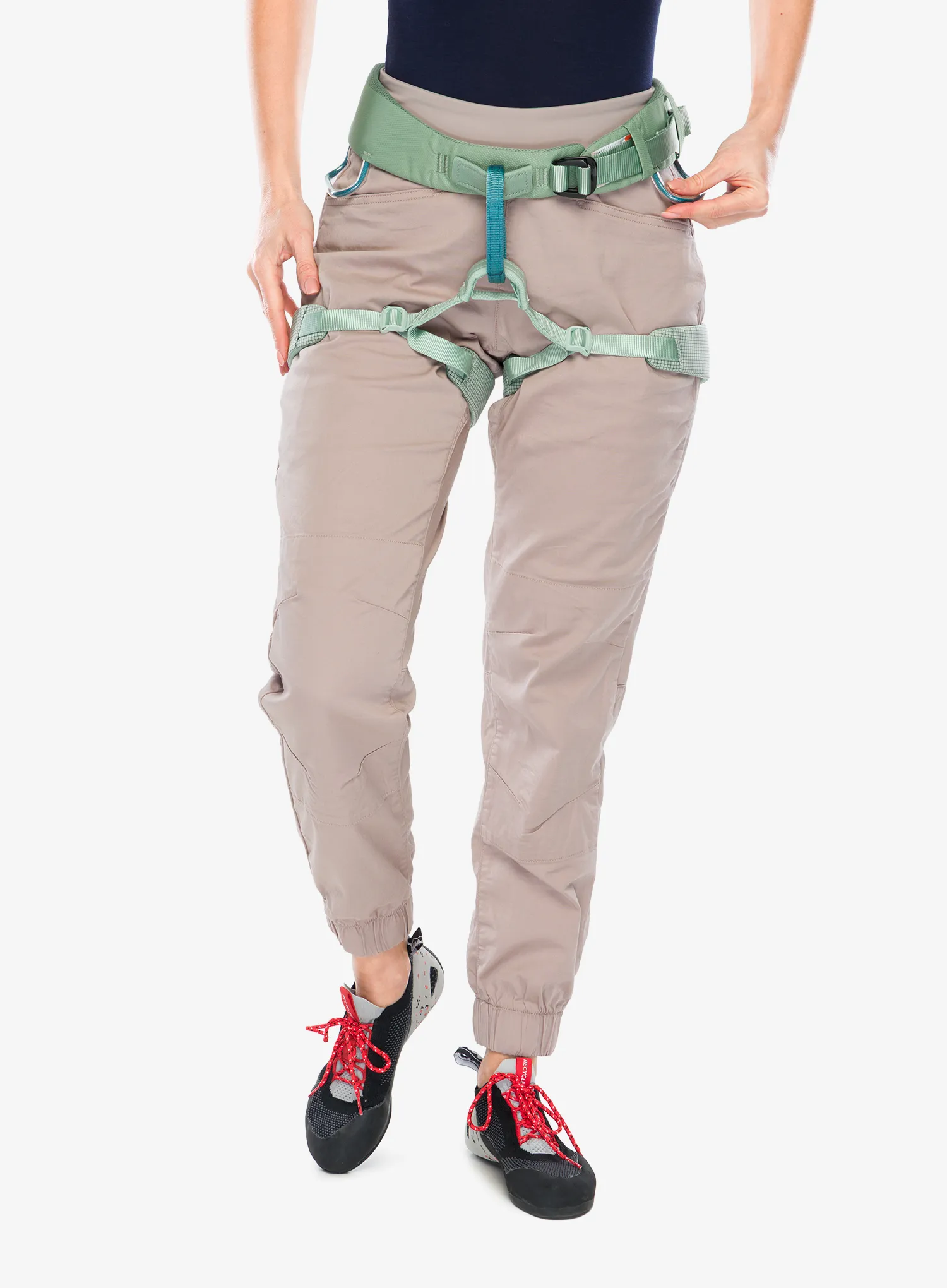 Ženski penjački pojas Black Diamond Momentum Harness - desert sage