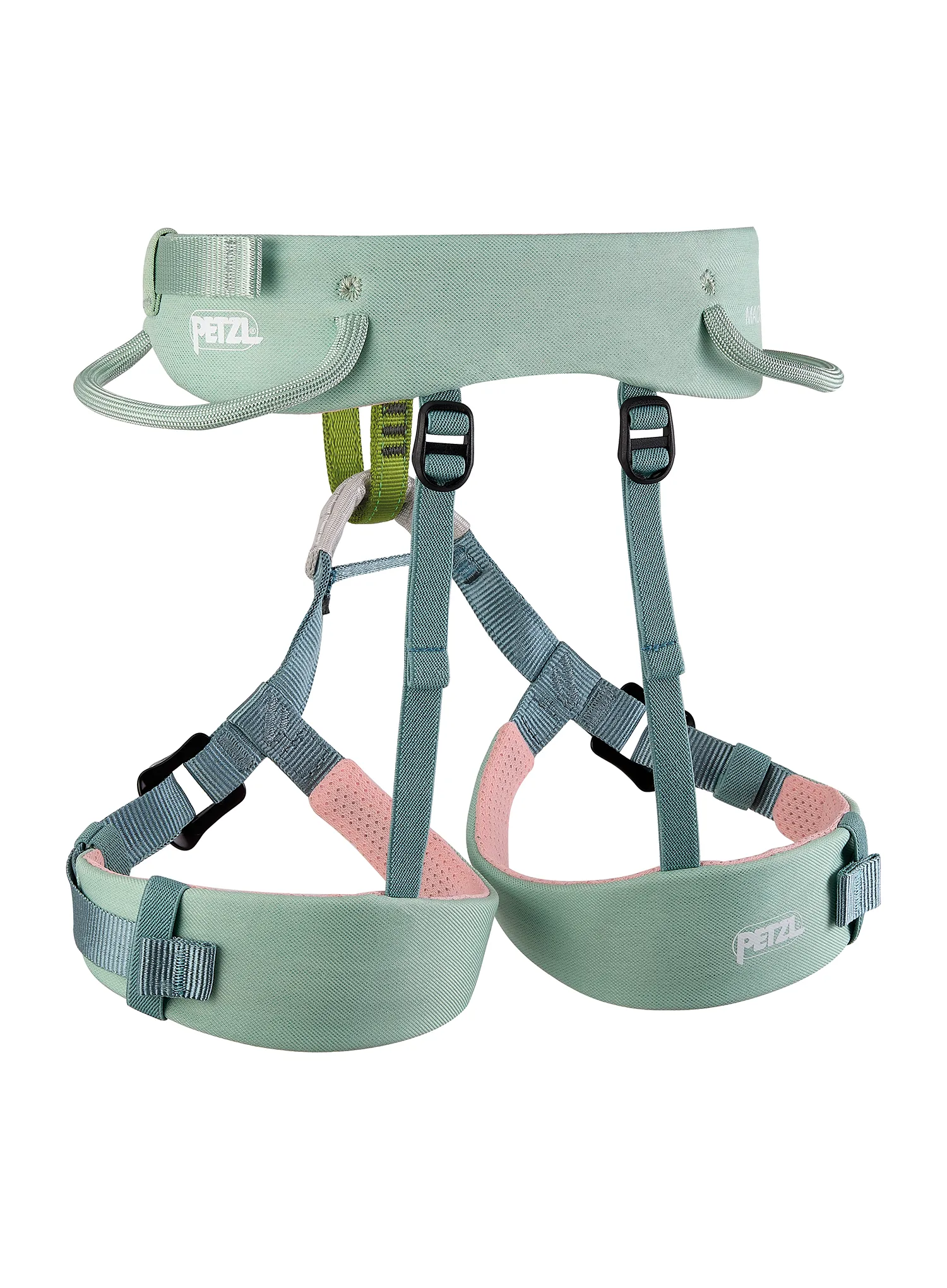 Dječji pojasevi za penjanje Petzl Macchu - green