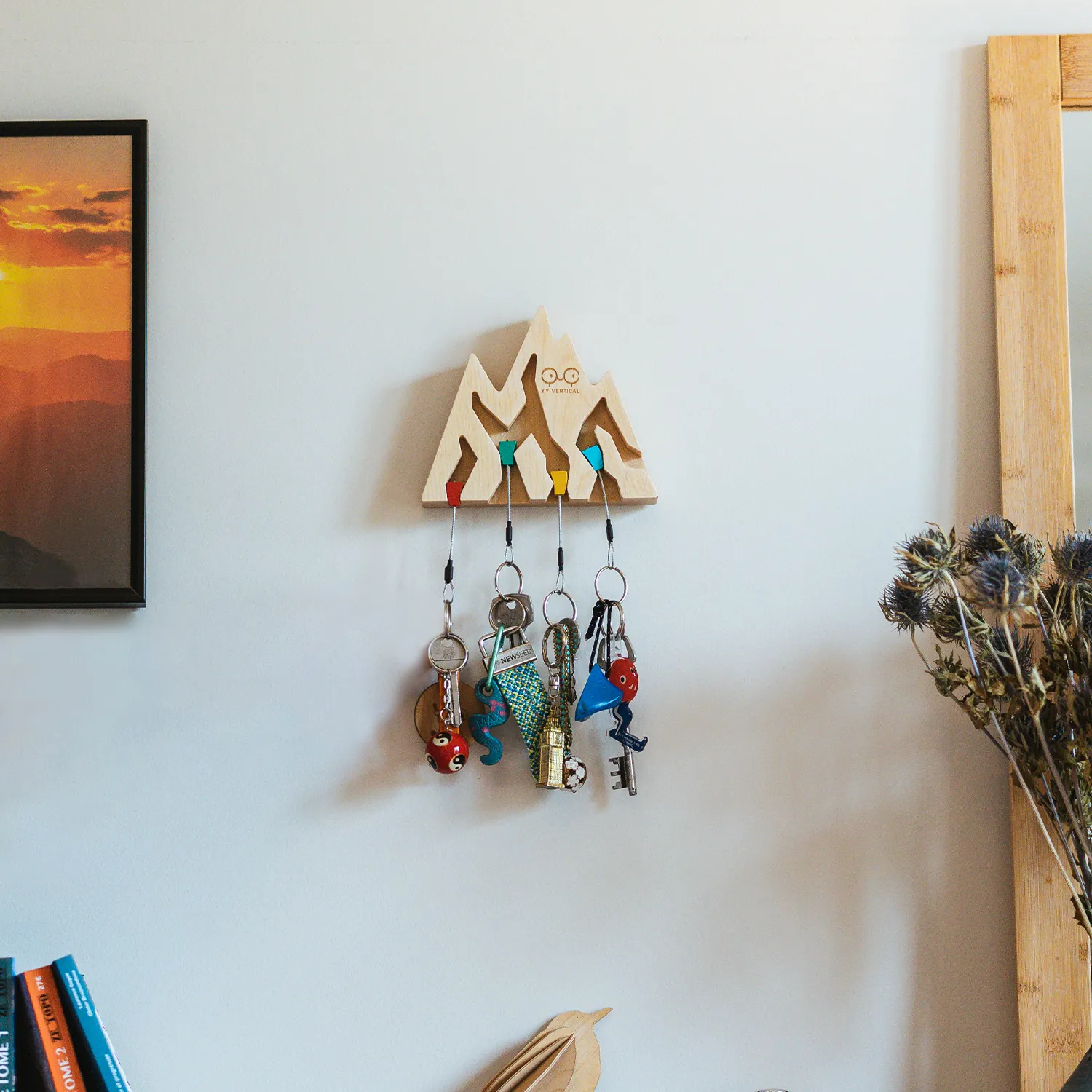 Vješalica za ključeve Y&Y Vertical Key Holder Mountain - mapple