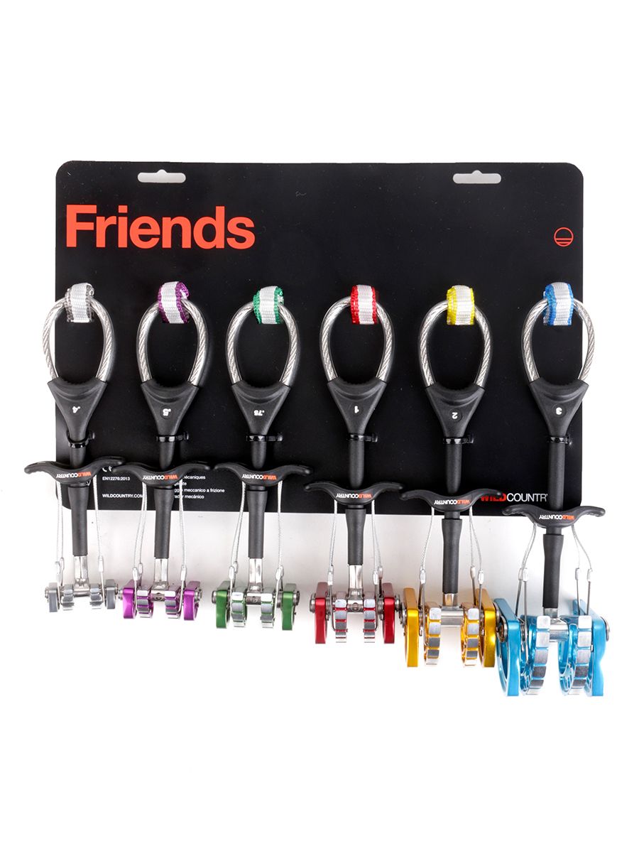 Friendovi Wild Country Friend Set 0.4, 0.5, 0.75, 1, 2, 3 - silver/purple/green/red/gold