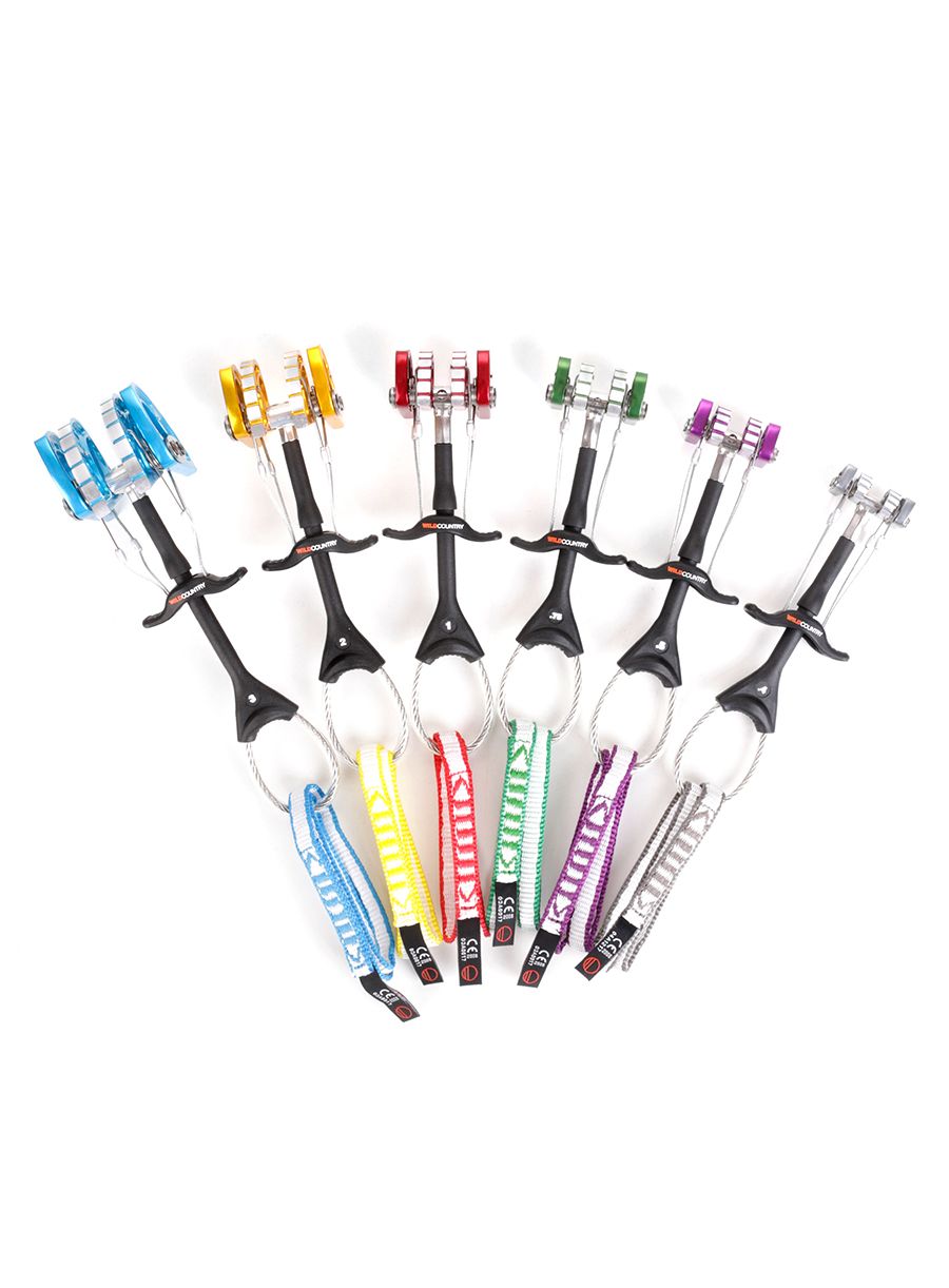 Friendovi Wild Country Friend Set 0.4, 0.5, 0.75, 1, 2, 3 - silver/purple/green/red/gold