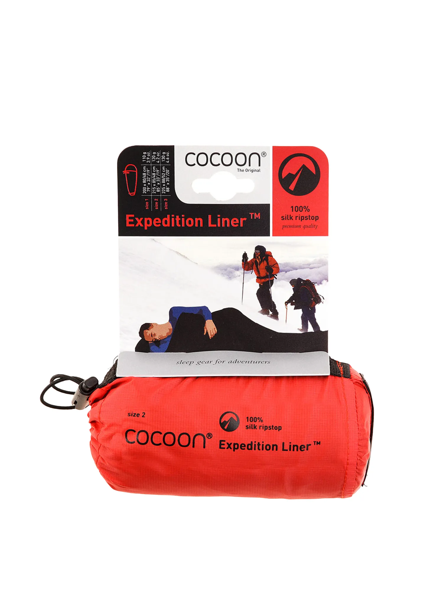 Umetak za vreću za spavanje Cocoon Expedition Liner - black