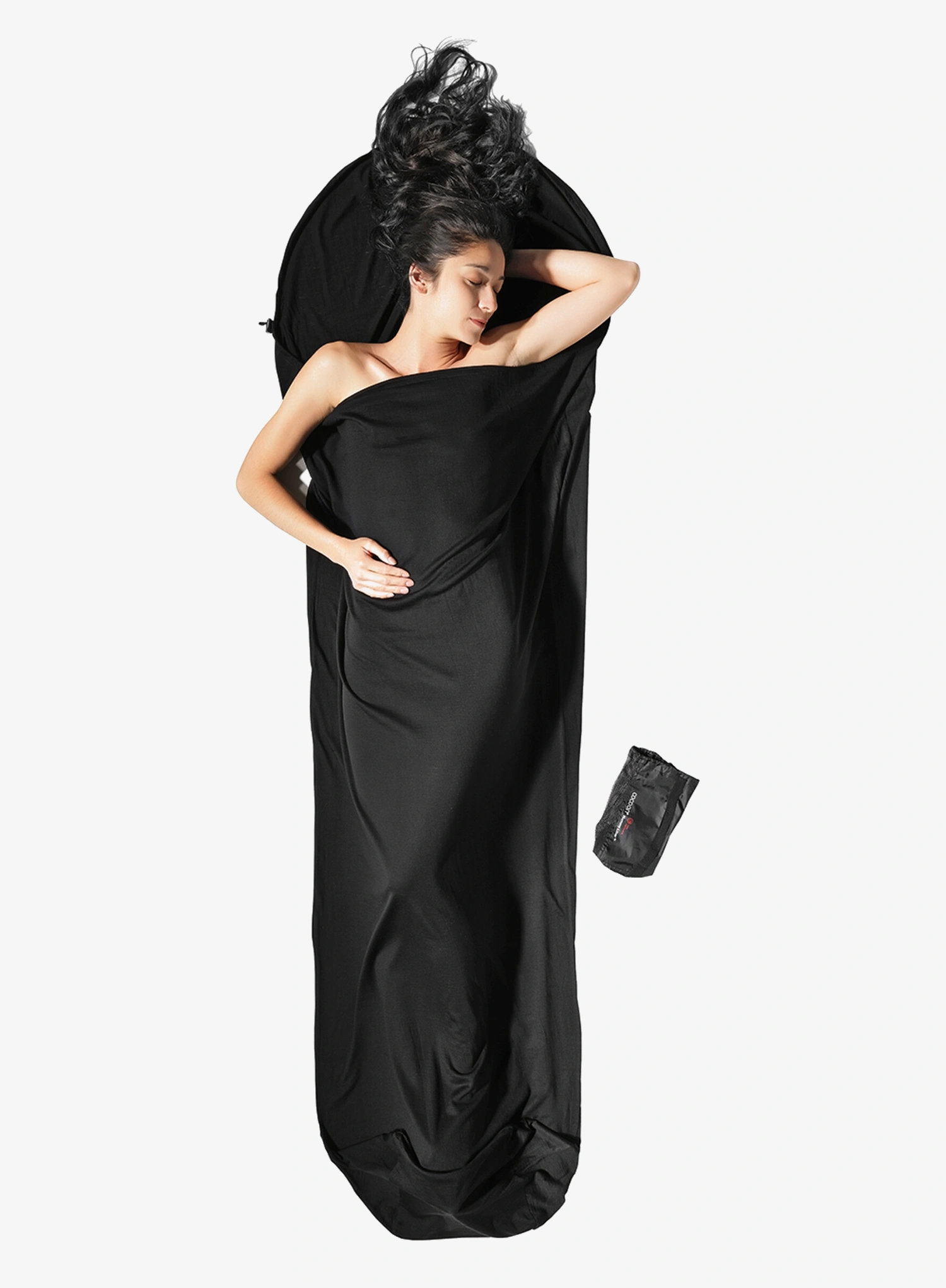 Umetak za vreću za spavanje Cocoon MummyLiner - Merino Wool - black