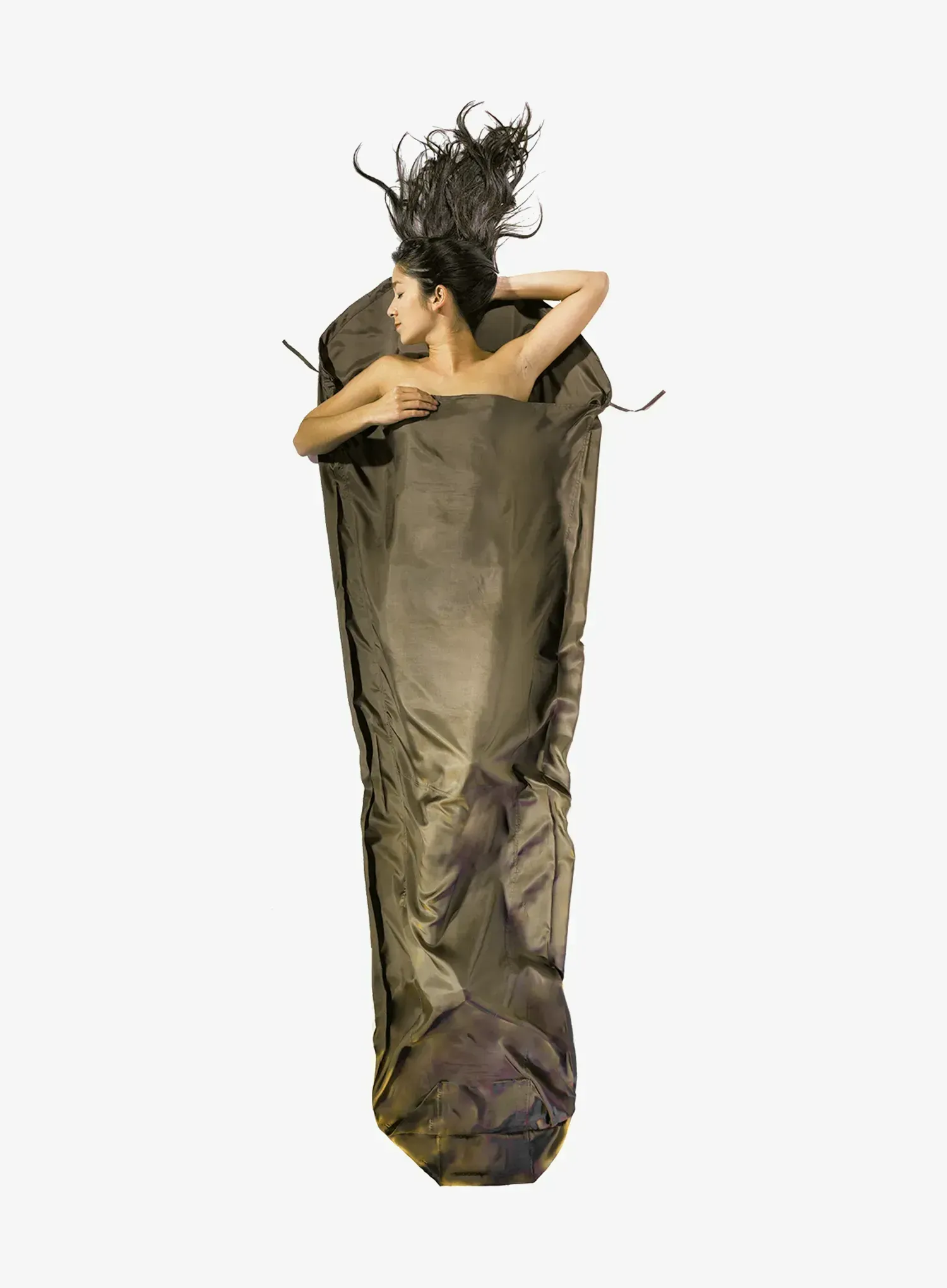 Umetak za vreću za spavanje Cocoon MummyLiner - Silk - muddy elephant