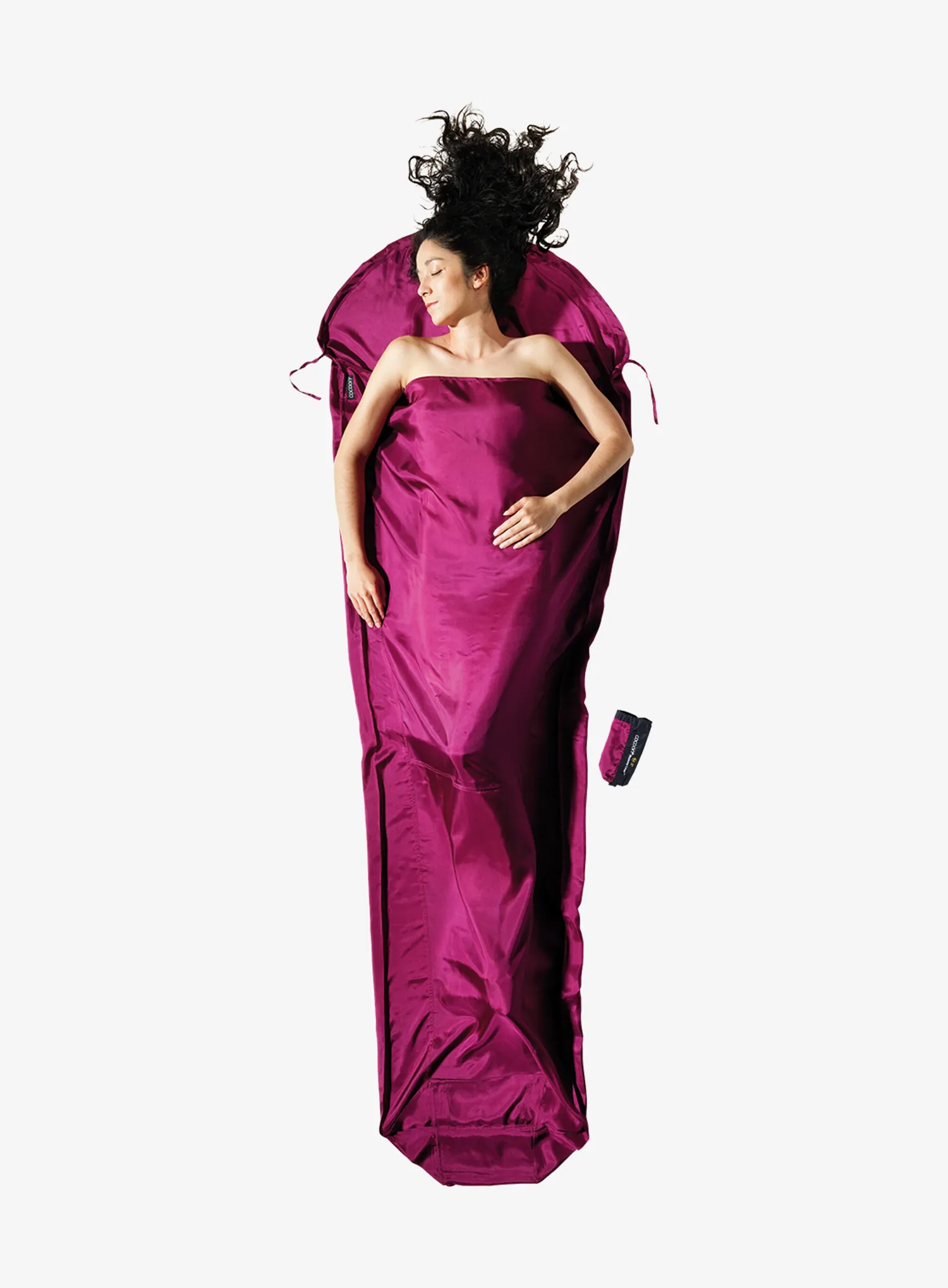 Umetak za vreću za spavanje Cocoon MummyLiner - Silk - mulberry red