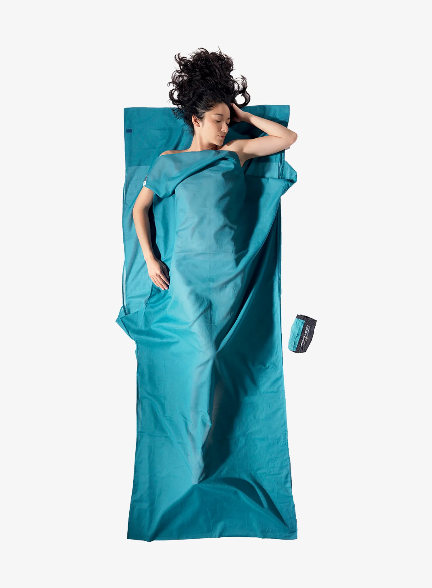 Umetak za vreću za spavanje Cocoon TravelSheet - Insect Shield  - Egyptian Cotton - laguna blue