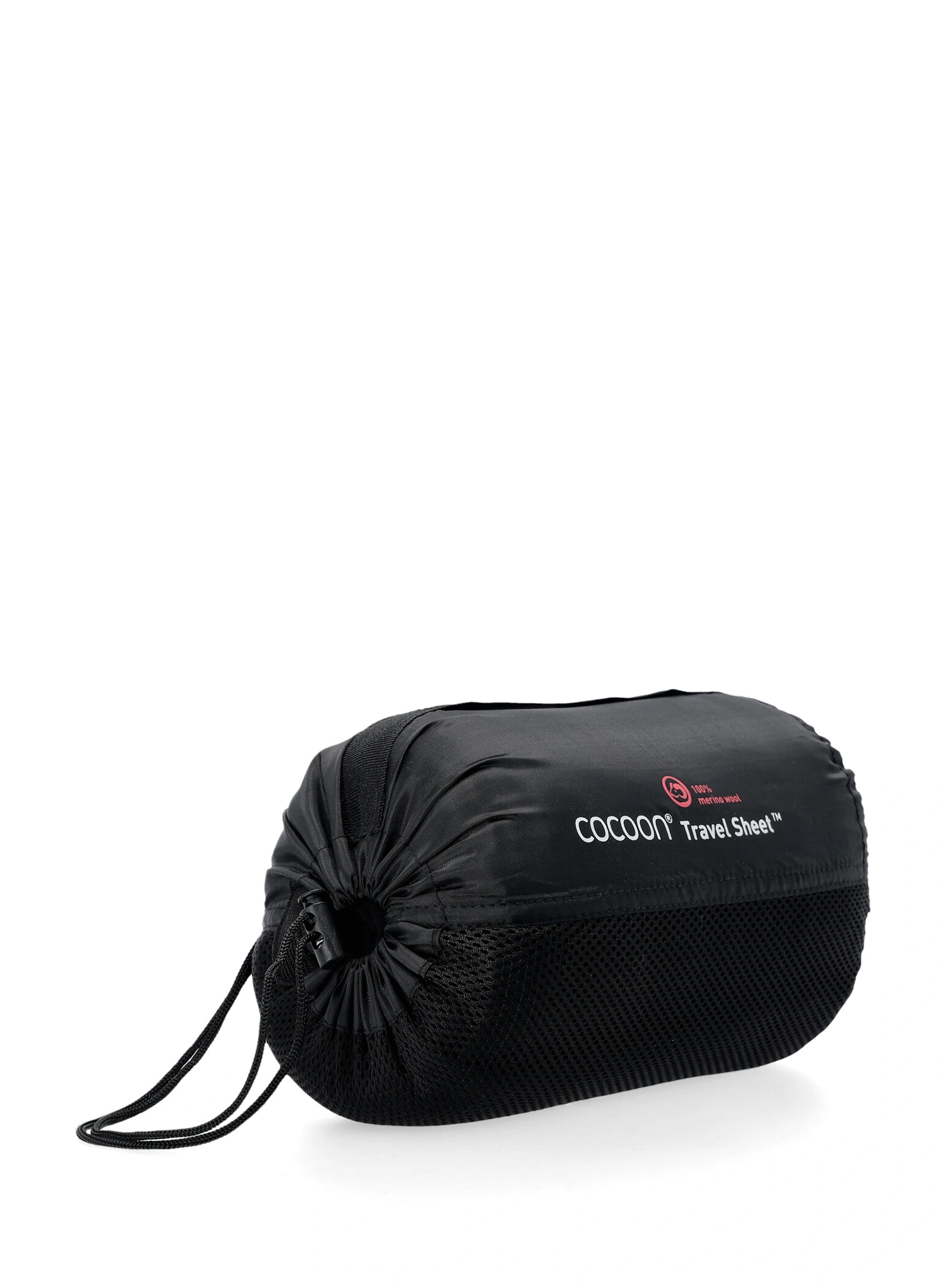Umetak za vreću za spavanje Cocoon TravelSheet - Merino Wool - black