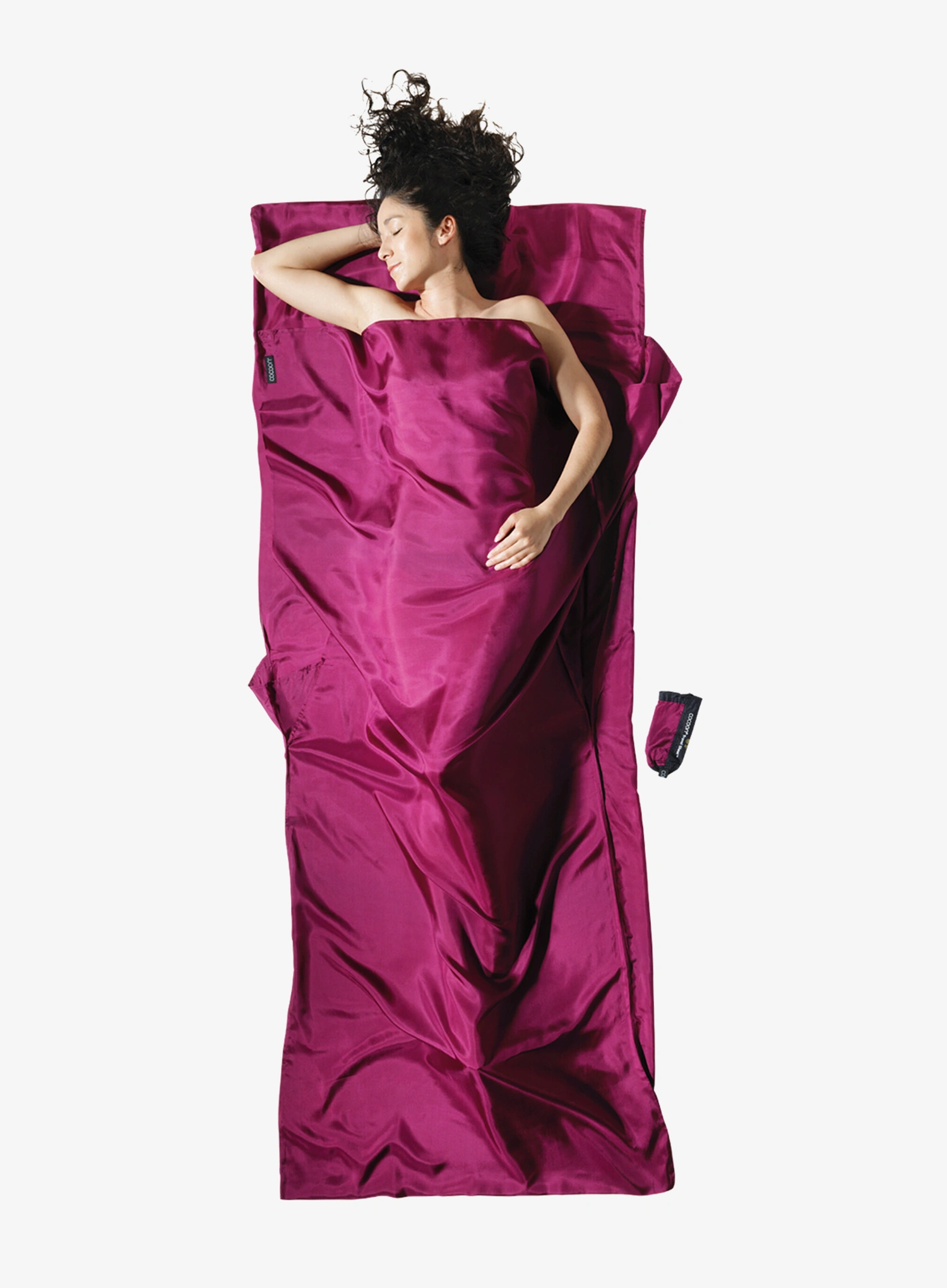 Umetak za vreću za spavanje Cocoon TravelSheet - Silk - mulberry red
