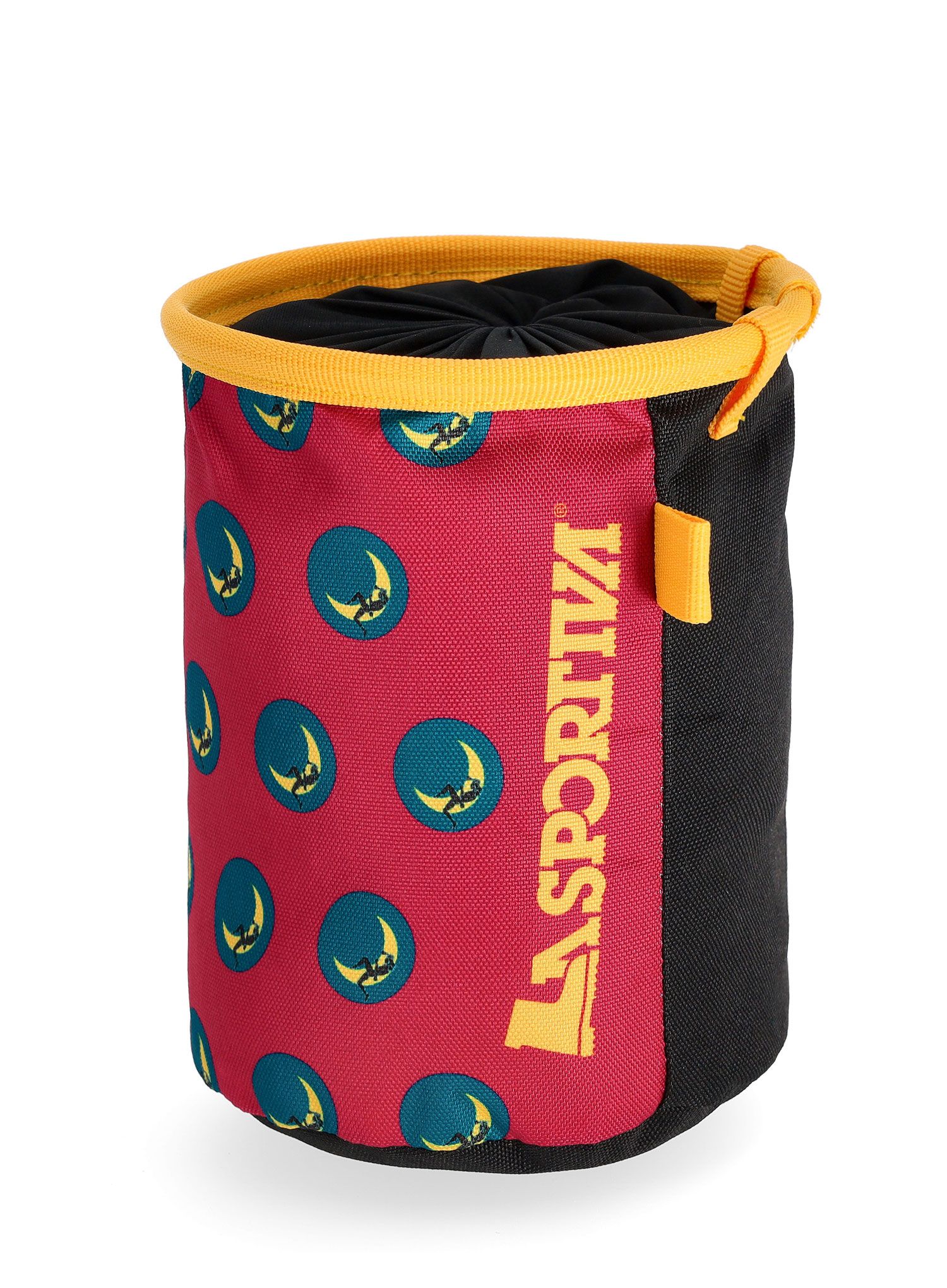 Vrećica za magnezij La Sportiva Climbing On The Moon Chalk Bag - fucsia/giallo