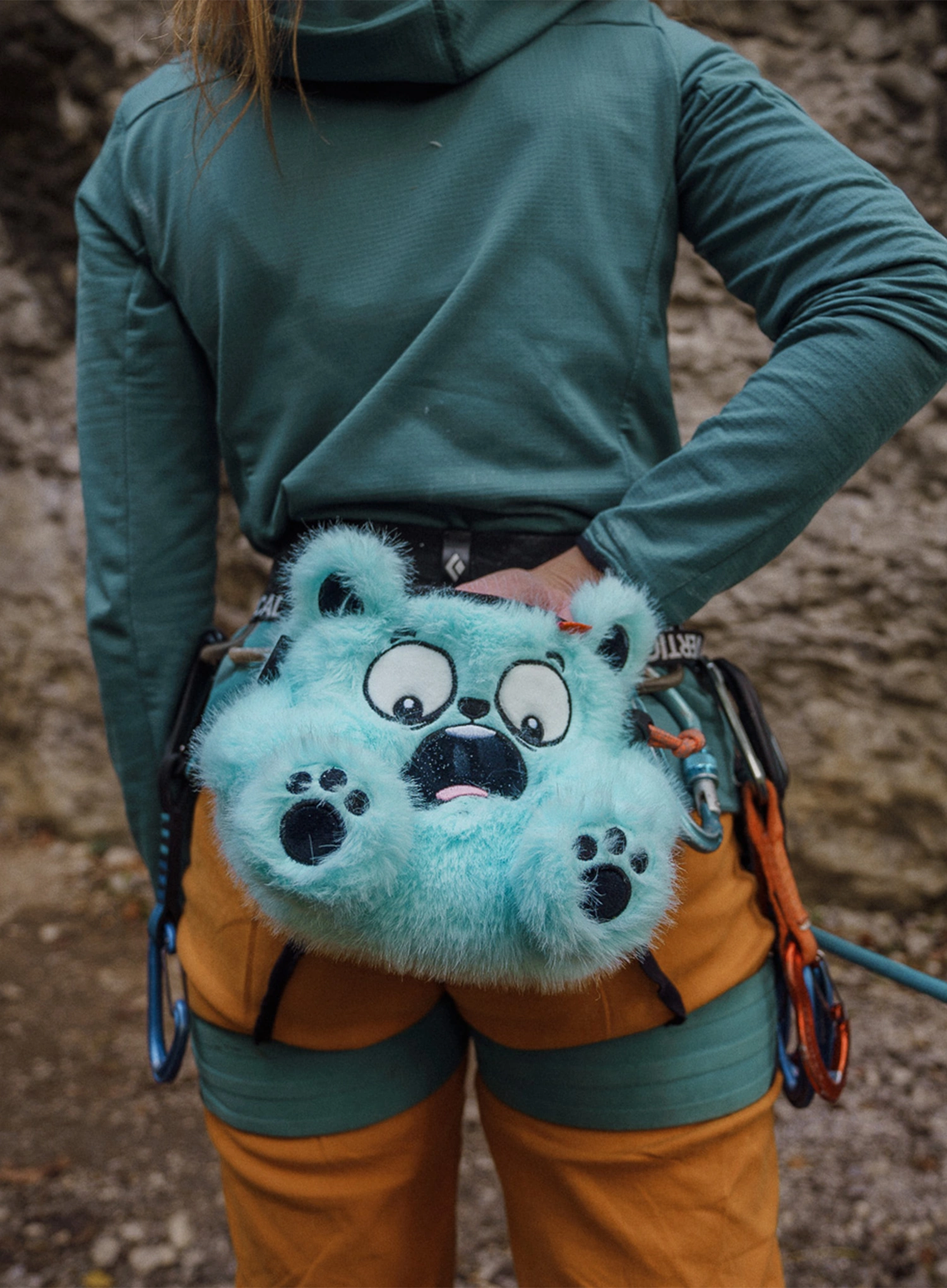 Vrećica za magnezij Y&Y Vertical Chalk Bag - bear