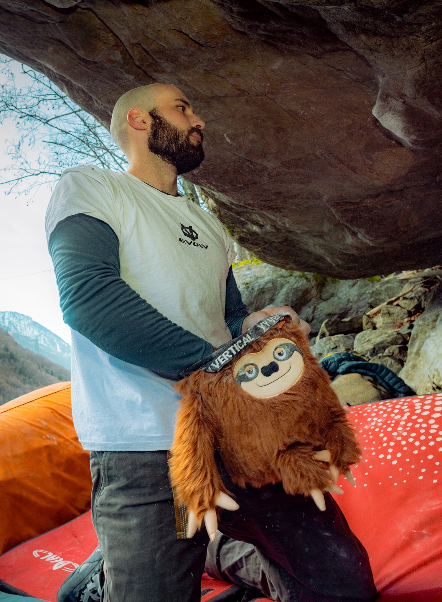 Vrećica za magnezij Y&Y Vertical Sam Boulder Sloth