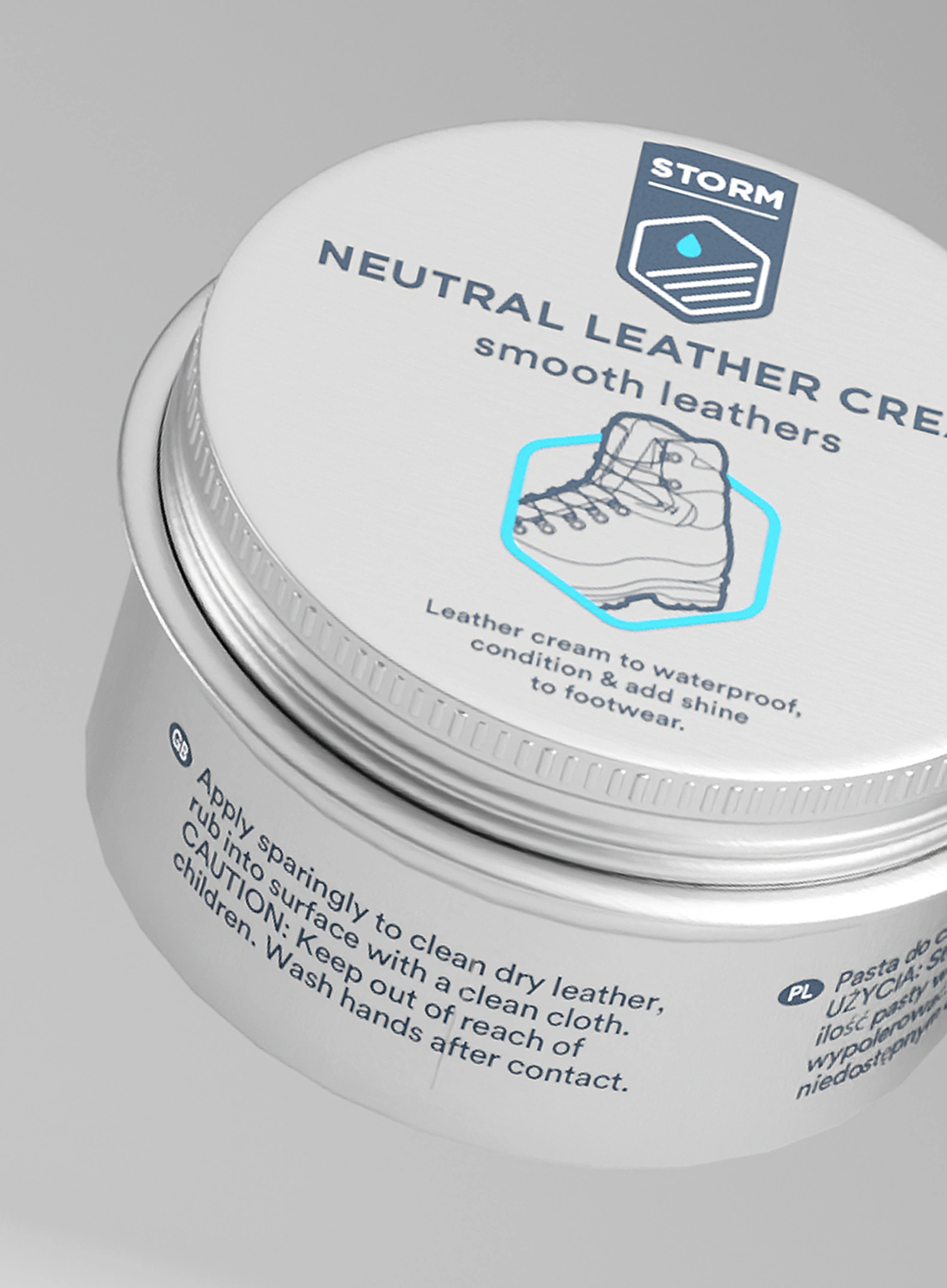 Vosak za cipele Storm Leather Cream Neutral 100 ml
