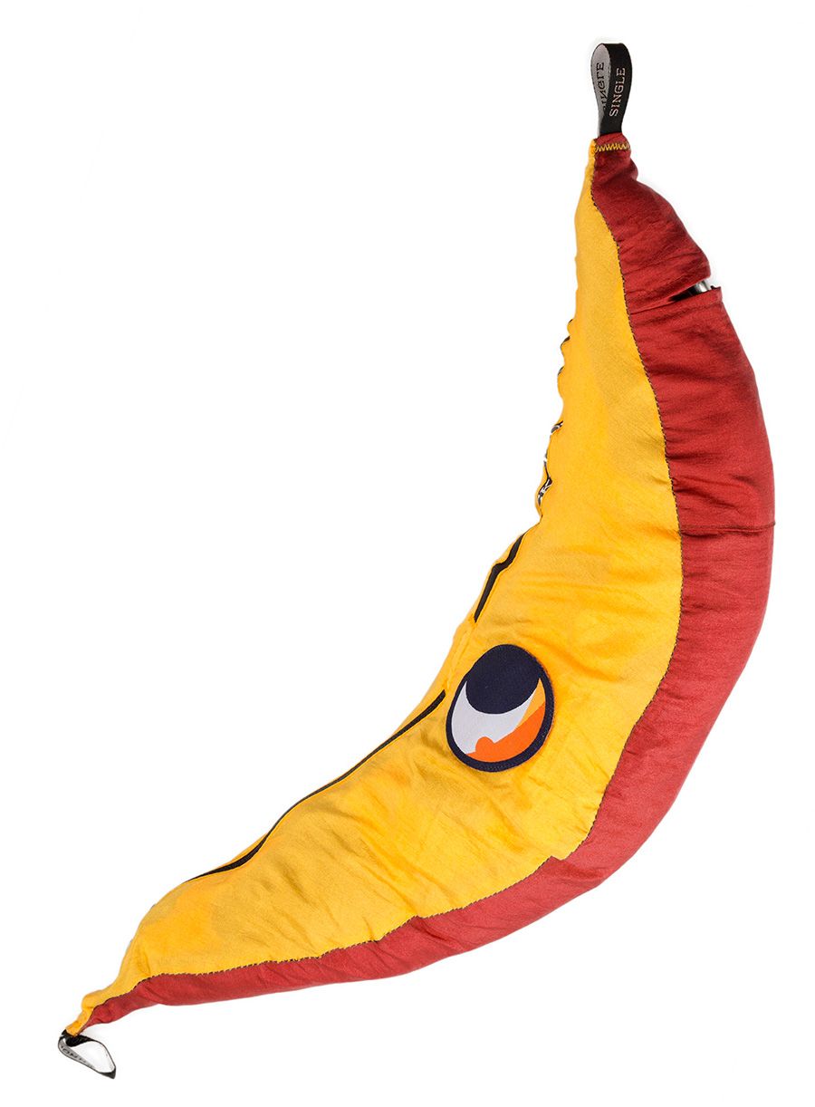 Viseća mreža Ticket To The Moon Hammock Double - burgundy/dark yellow