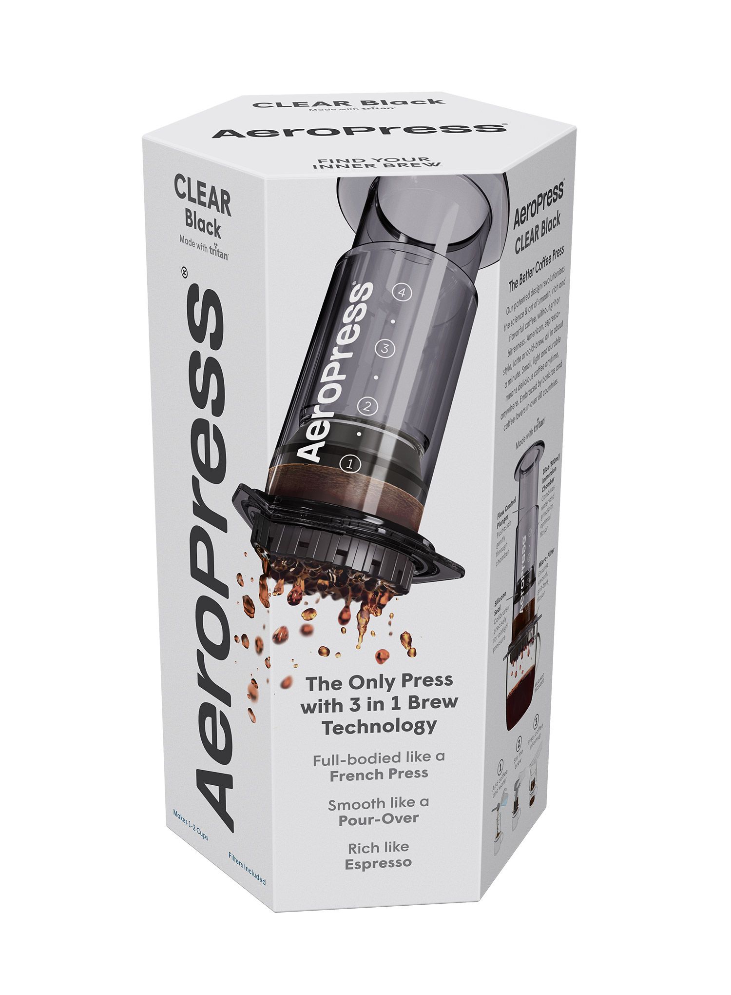 Aparat za kavu AeroPress Clear - black
