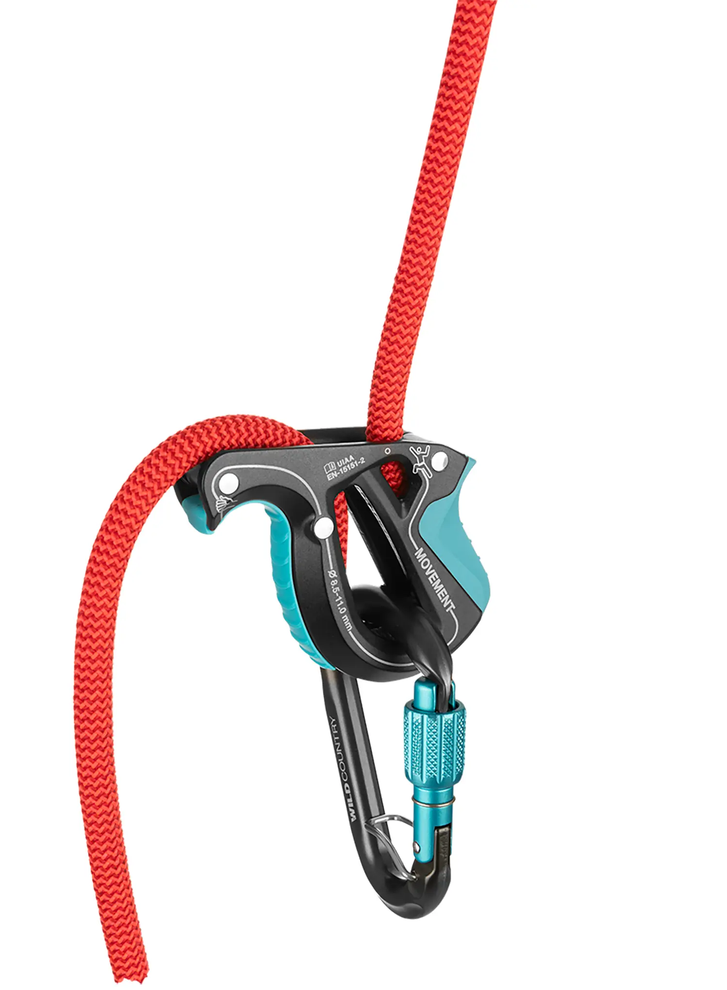 Set za osiguranje Wild Country Movement Belay Device Kit -  black/turquoise