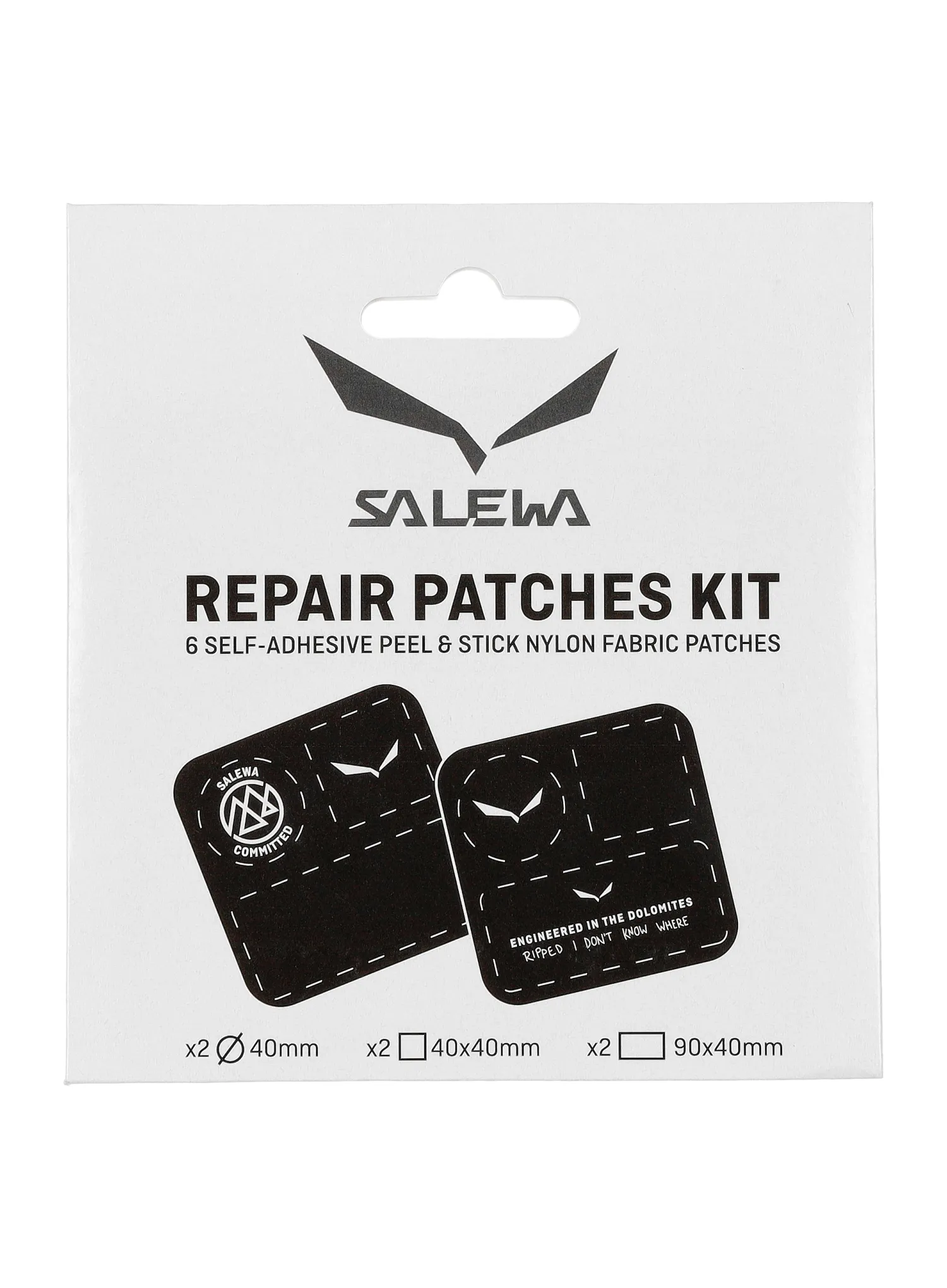 Set za popravak Salewa Repair Patches Kit 2 pcs - black/white