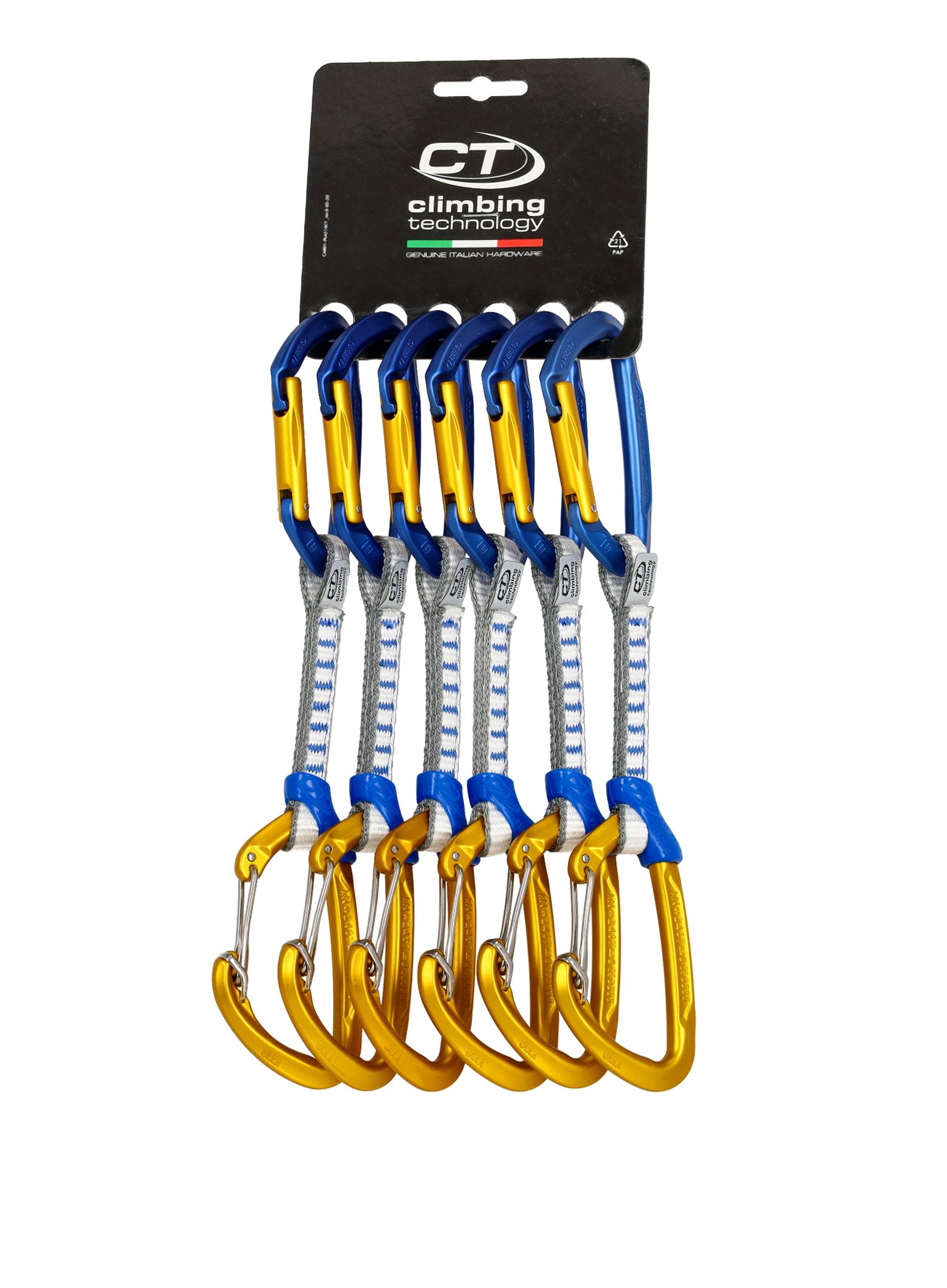 Penjački kompleti Climbing Technology Berry Set DY 12 cm - 6 pack - blue/ocher