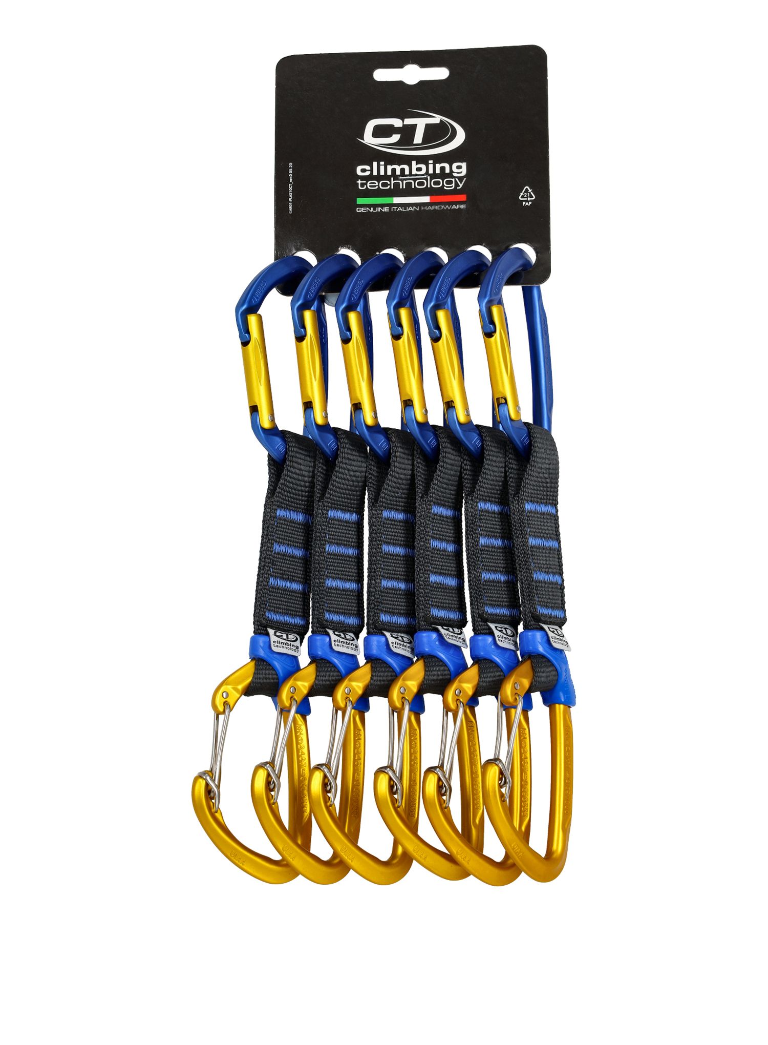 Penjački kompleti Climbing Technology Berry Set PRO 12 cm - 6 pack - blue/ocher