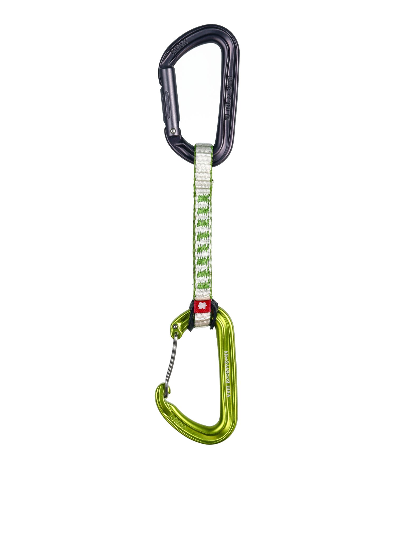 Penjački kompleti Ocun Hawk QD Combi DYN 11 10cm 5-pack - green