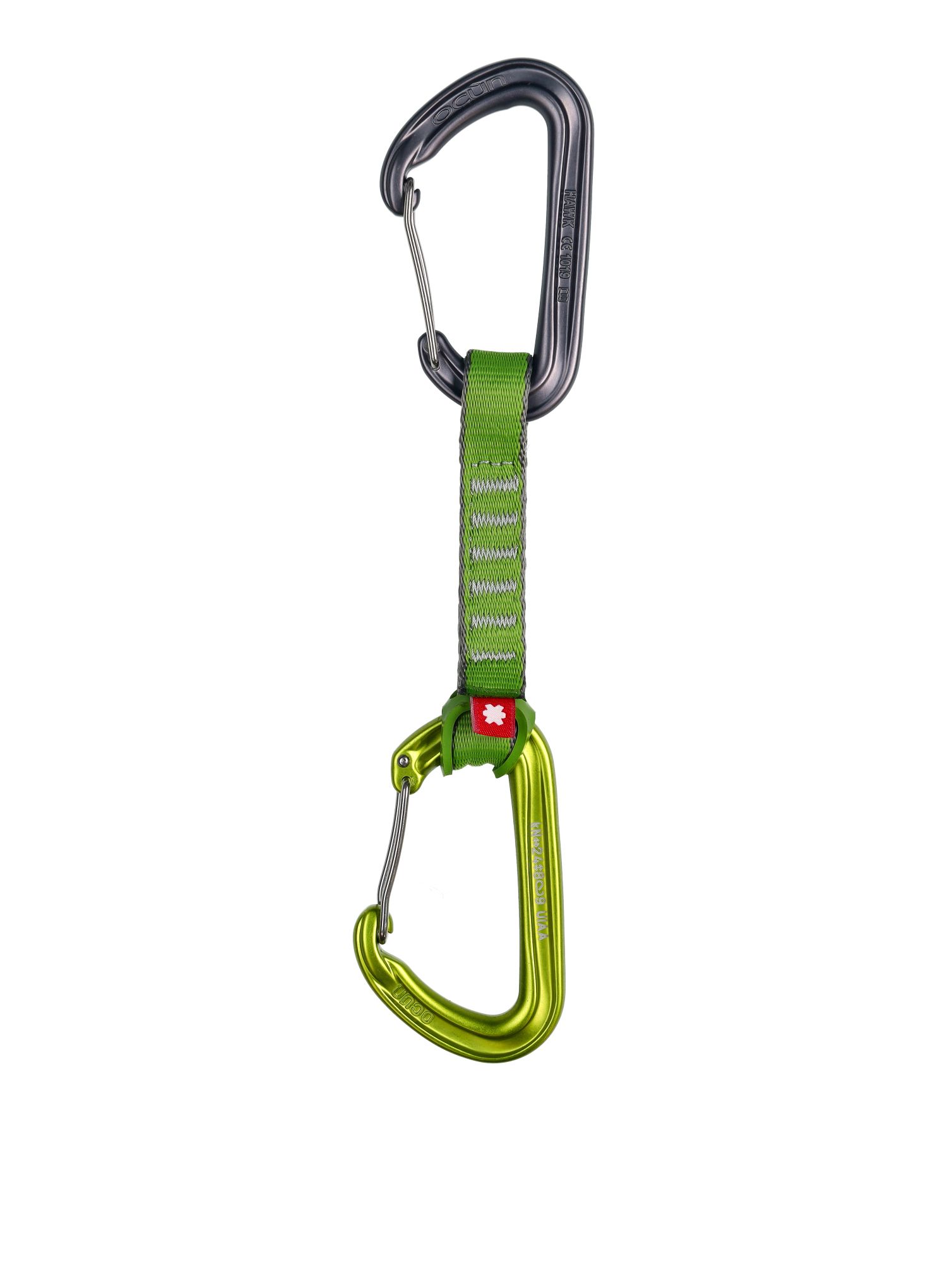 Penjački kompleti Ocun Hawk QD wire PAD 16 10 cm 5-pack - green