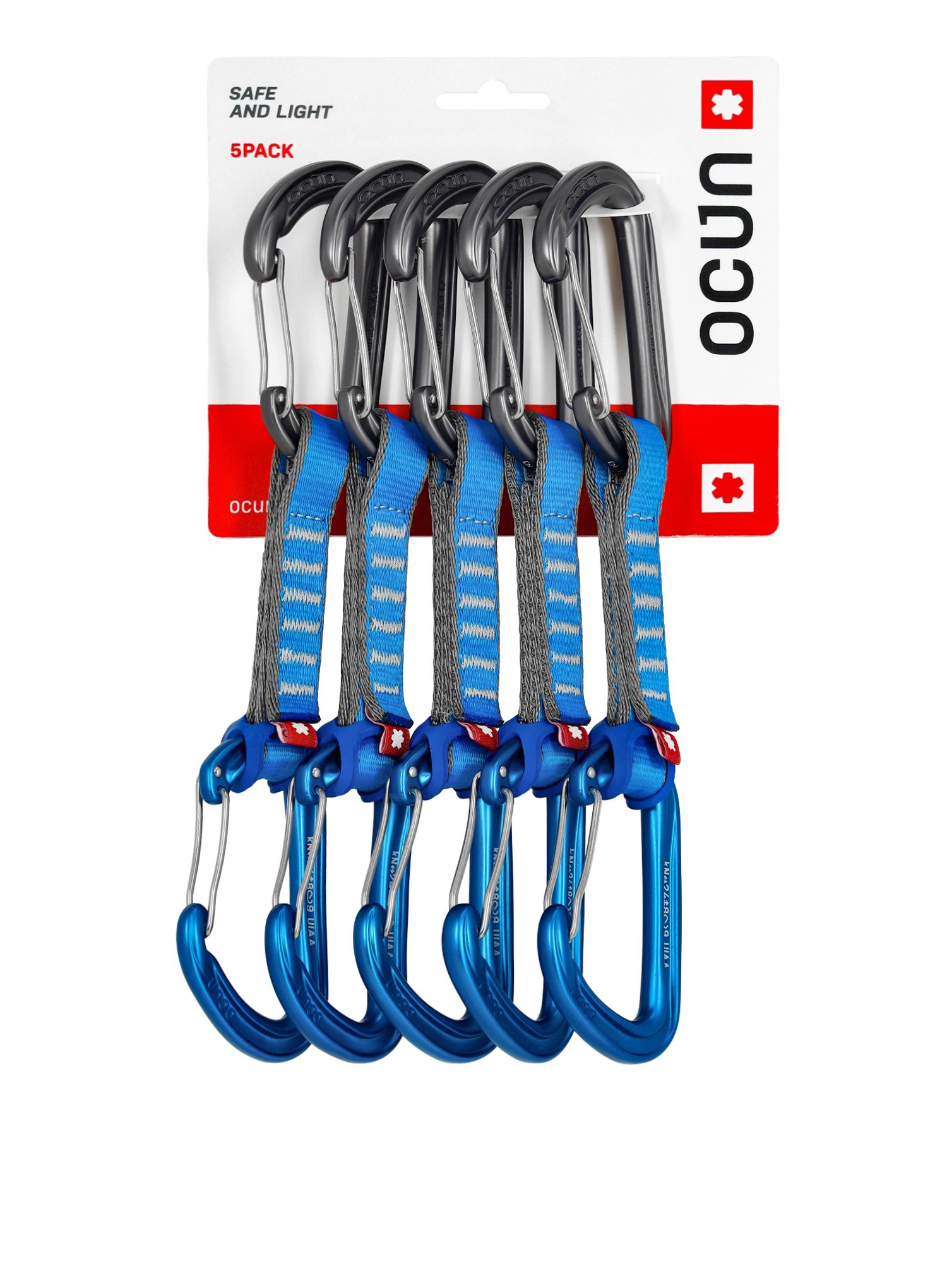 Penjački kompleti Ocun Hawk QD wire PAD 16 10 cm 5-pack - blue