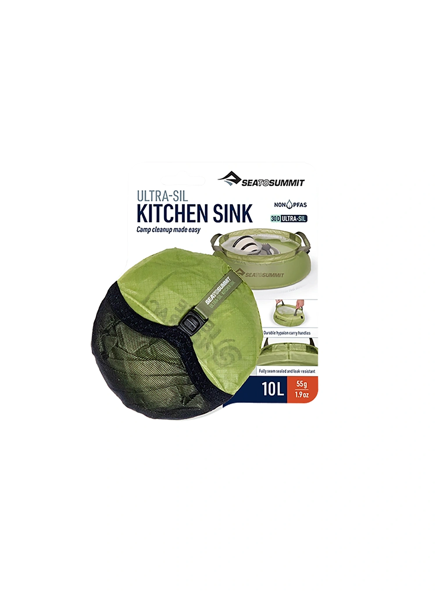 Sudoper Sea To Summit Ultra-Sil Kitchen Sink 10 L - tarragon